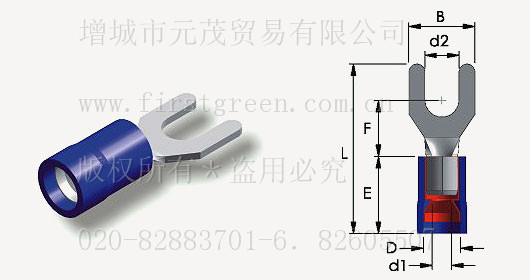 PVC絕緣Y型端子(C銅管)