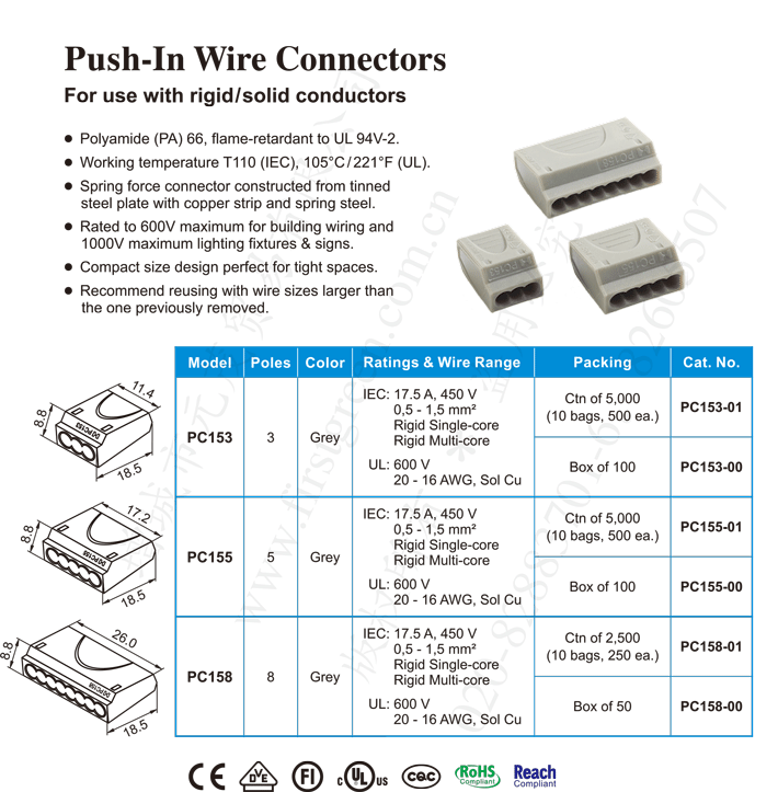 PC15 系列直插連接器
